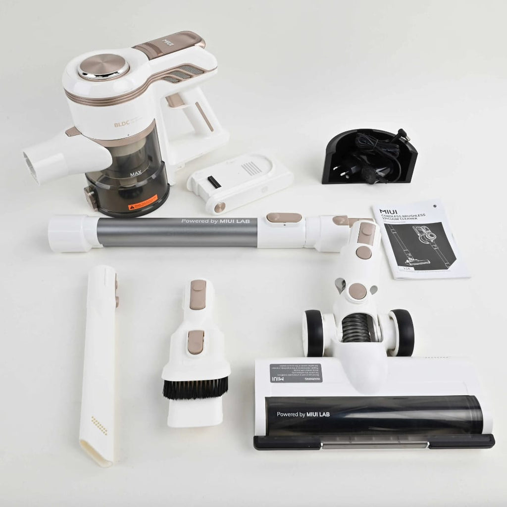 Cordless Vacuum Cleaner with 15 kPa Suction Power, High-Performance Handheld Vacuum
